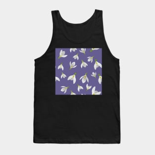 Oxfordshire Snowdrops Repeat Pattern Tank Top